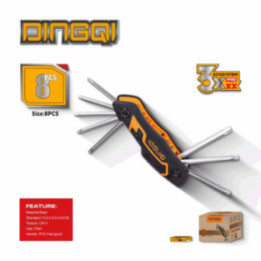 Set chei hexagonale Dingqi 8 piese 1,5-8 mm Cr-V