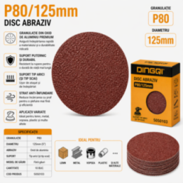 Disc abraziv P80 125 mm