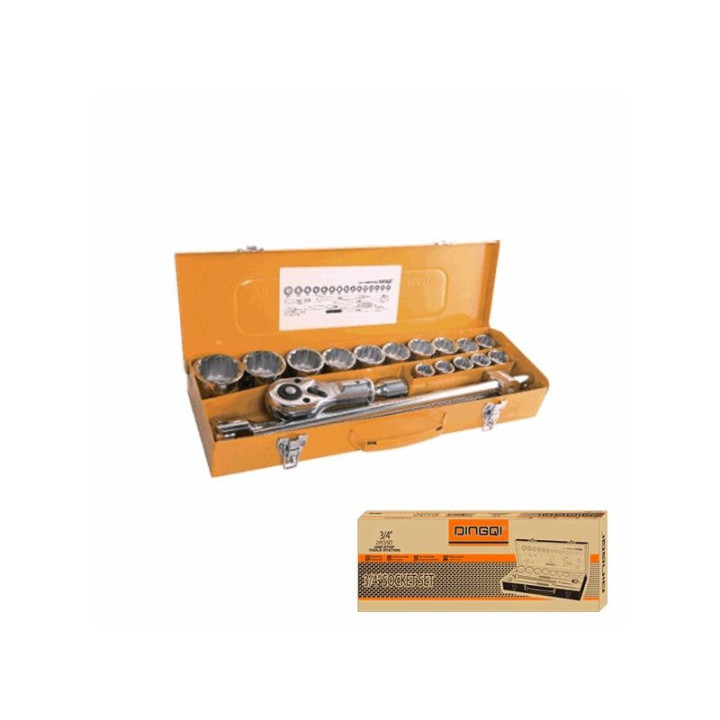 Trusă tubulare 3/4 inch 21 piese