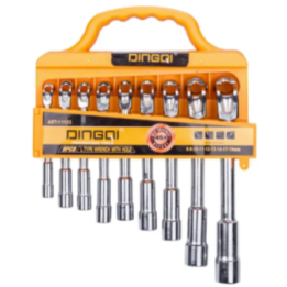 Set chei tubulare tip L Dingqi 9 piese